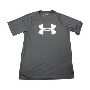Under Armour Boy's Big Logo Short Sleeve Super Soft T-Shirt, 1363283 - Black